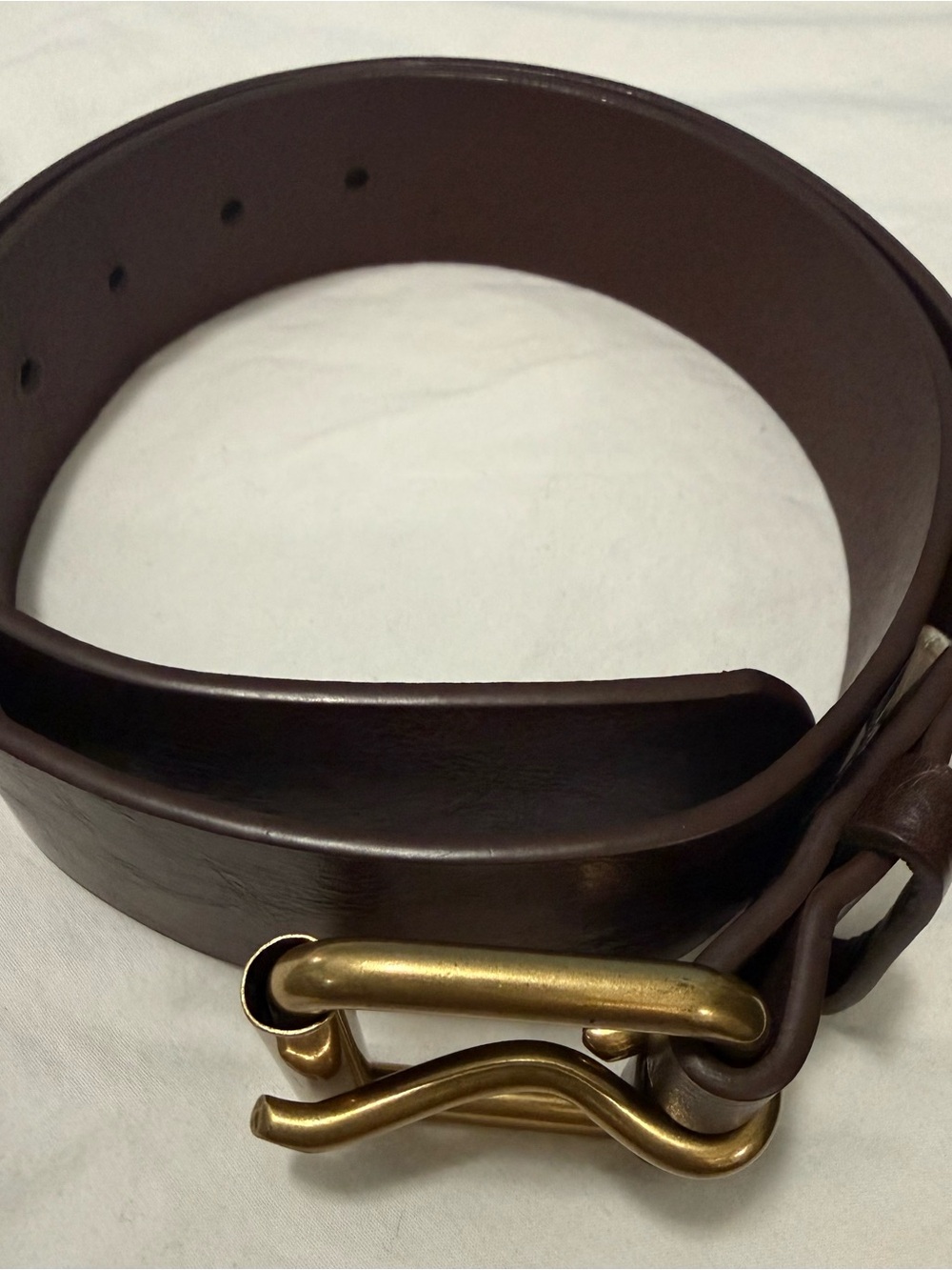 Brandy Melville Dark Brown with Brass Buckle